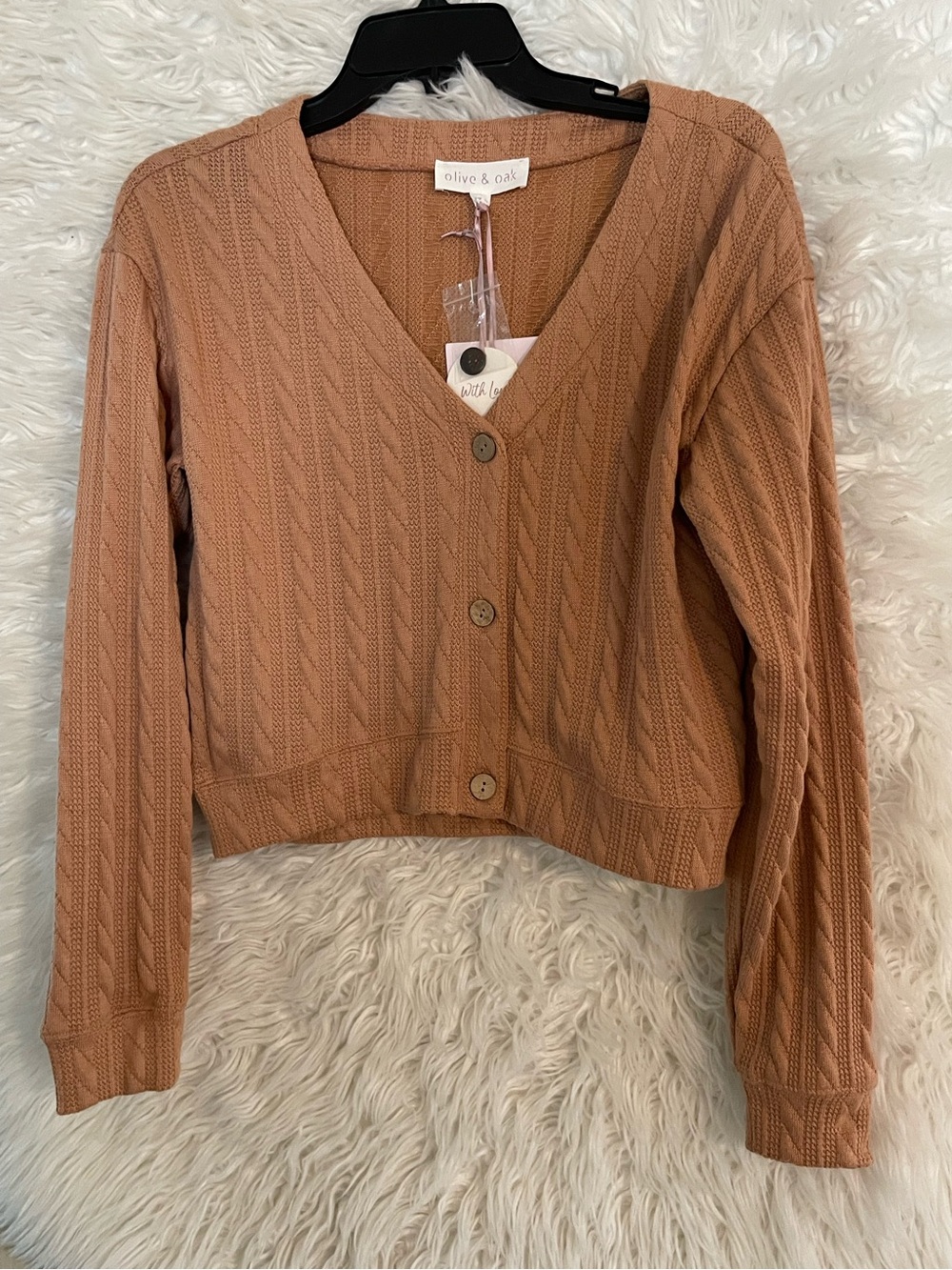 Olive & Oak NWT Women’s Button Down
V-Neck Knit Cardigan Sweater. Small